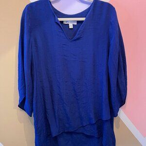 Royal blue, soft, flowy blouse